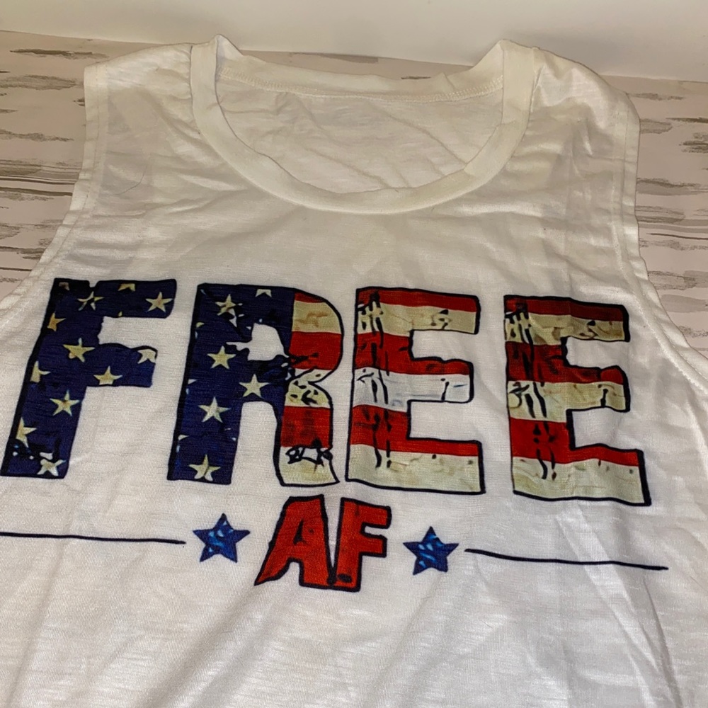 Tank Top Size Large Graphic “FREE”